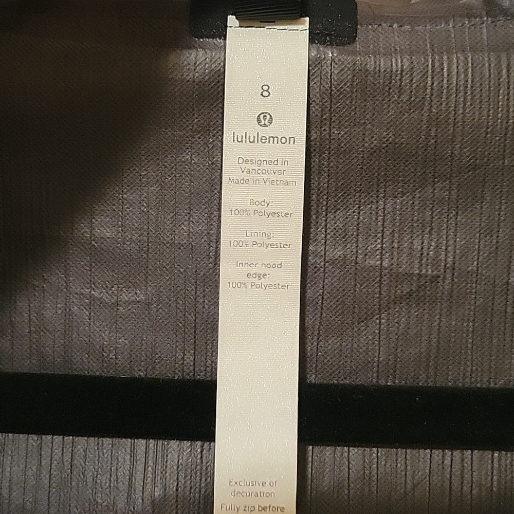 Lululemon Athletica Black Sheer Joy RainU Jacket - Picture 5 of 6